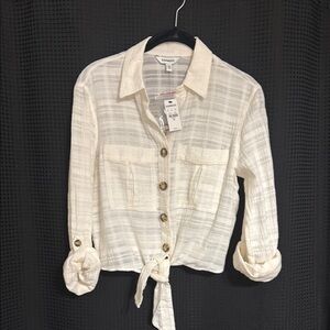 Express Cream Button Down Shirt